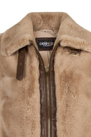 Livigno Woman Beige Short Teddy Coats | Derimod