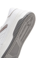 Men's White Leather Sneaker | Derimod