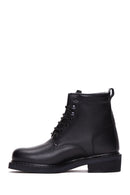 Harley Davidson Men's Black Leather Gibson Boots | Derimod