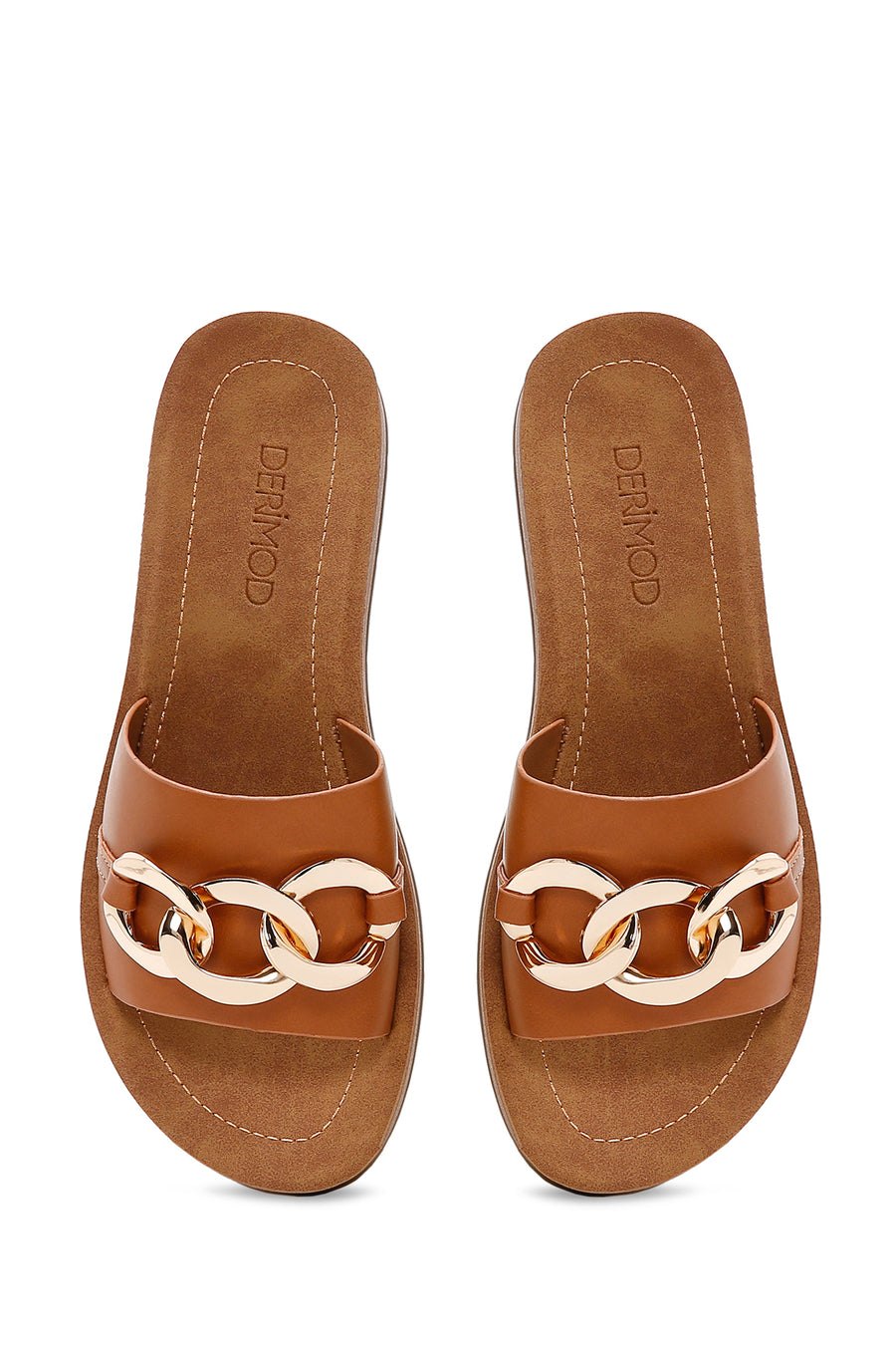 Women's Tan Accessory Slippers