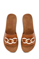 Women's Tan Slippers | Derimod