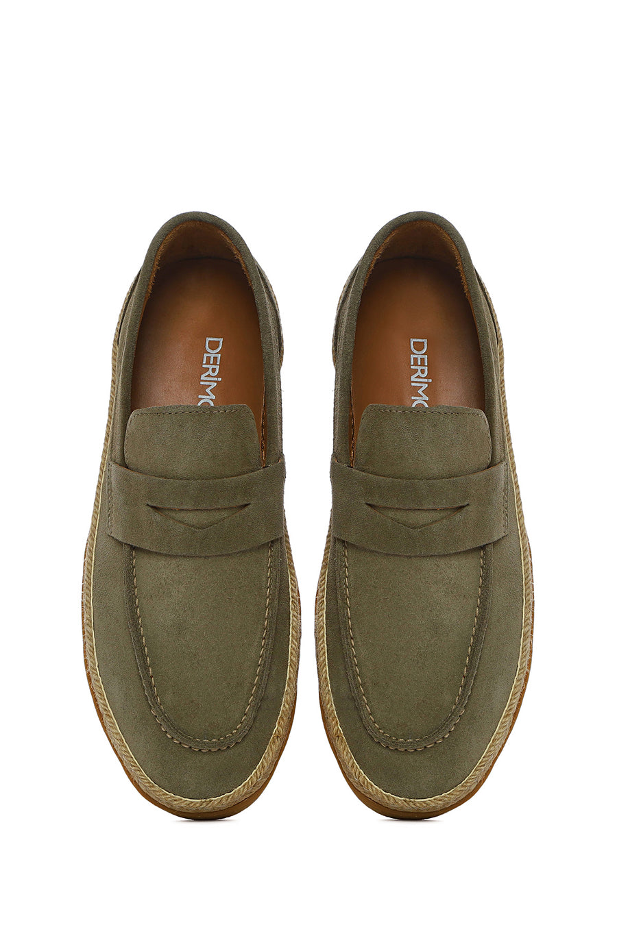 Men's Green Suede Leather Loafer