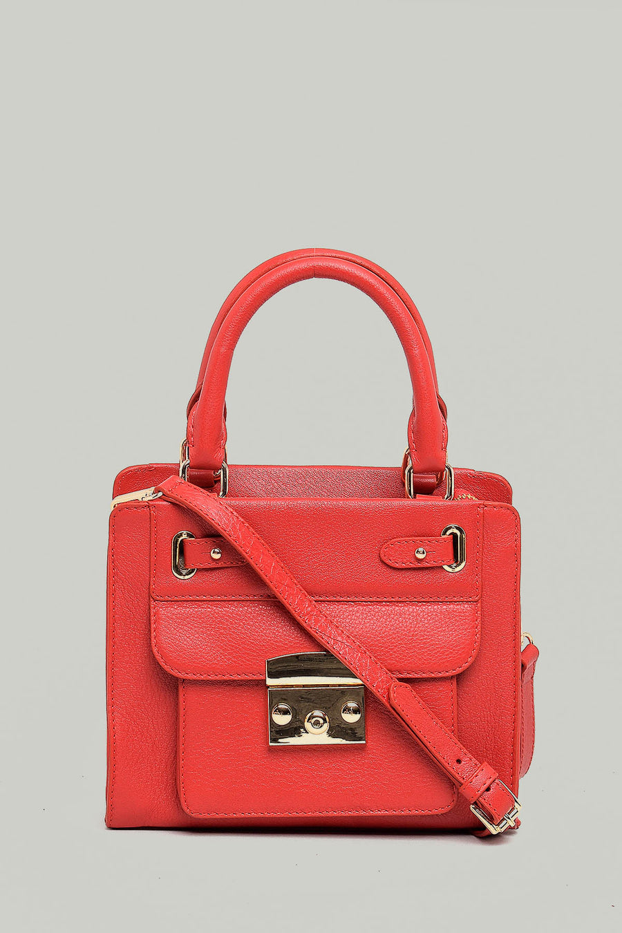 Red Women's Leather Handbag 18SBD2905AS | Derimod