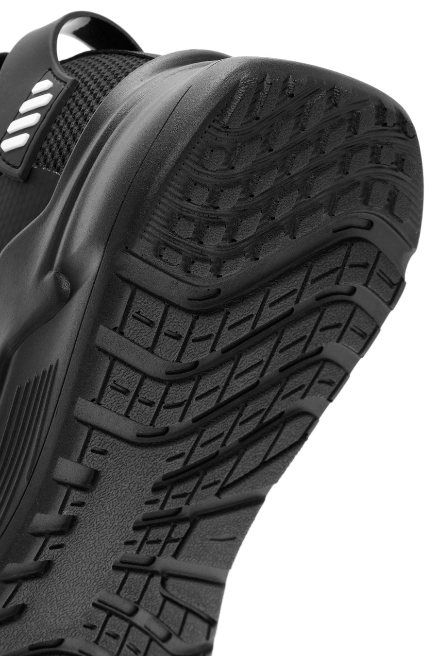 Men's Black Lace-Up Fabric Sneakers