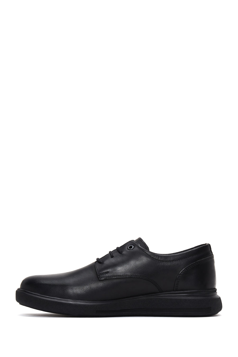 Men's Black Leather Casual Shoes