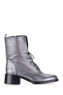 Soft Leather Women's Silver Boots | Derimod