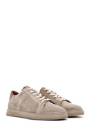 Men's Mink Lace-up Suede Leather Sneaker | Derimod