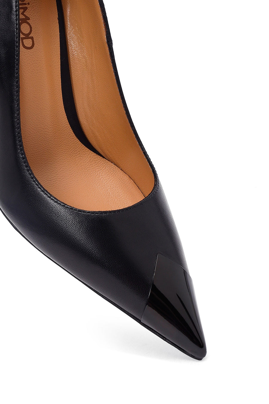 Kadın Siyah İnce Topuklu Deri Stiletto