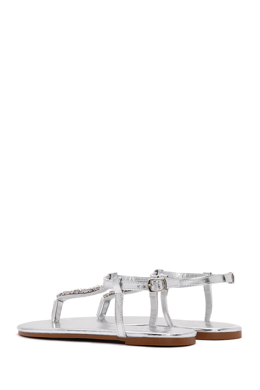 Women's Silver Stone Flip-Flop Sandals