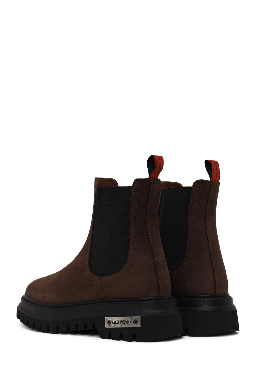 Harley Davidson Woman Brown Mourir Leather Chelsea Boots