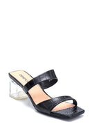 Women's Transparent Heel Detailed Slippers | Derimod