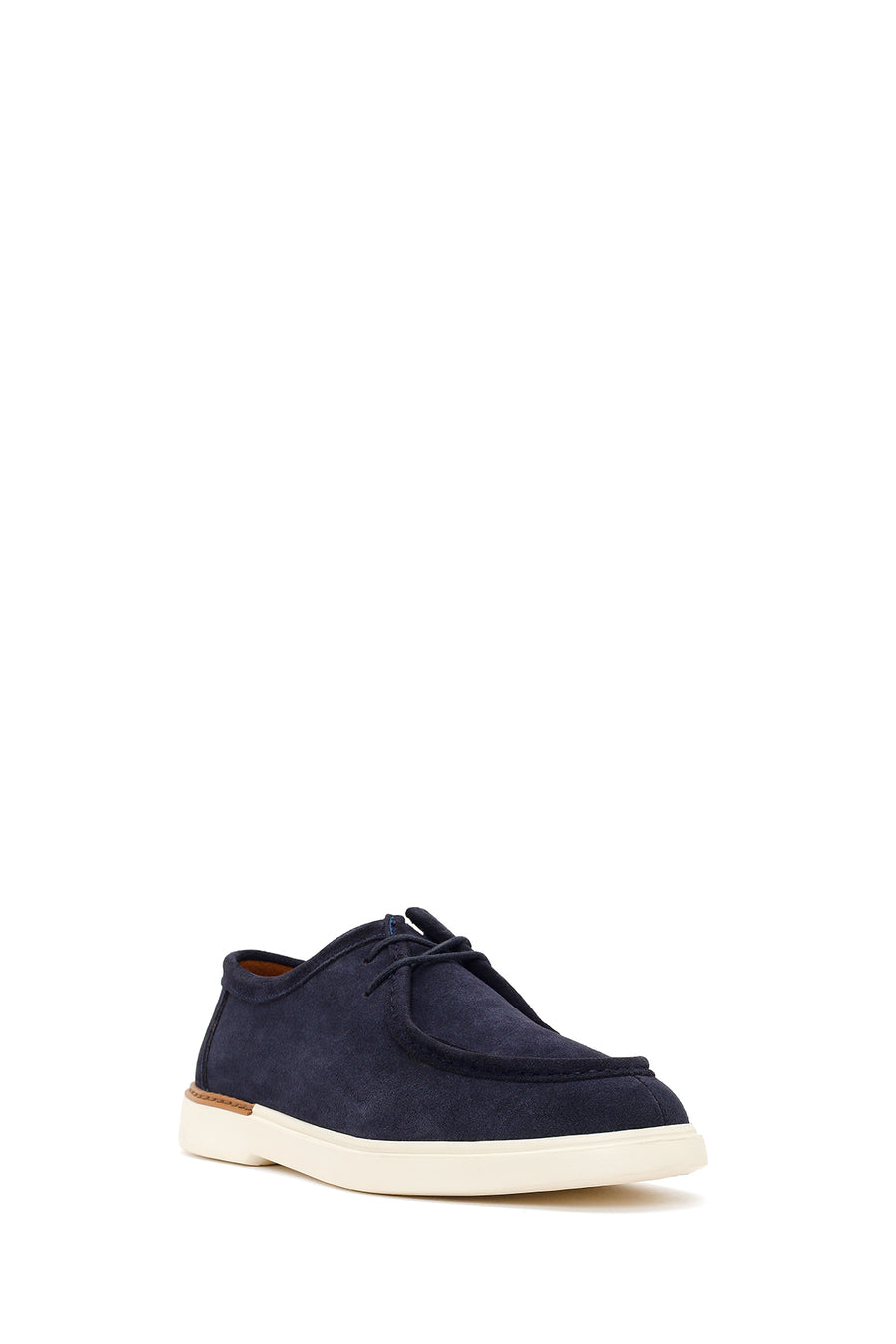 Men's Navy Blue Lace-up Suede Leather Casual Shoes