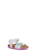 Geox Baby Girl White Chalki Strappy Leather Sandals | Derimod