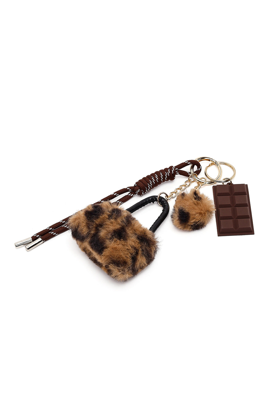 Woman Camel Charm Suede Shoulder Bag