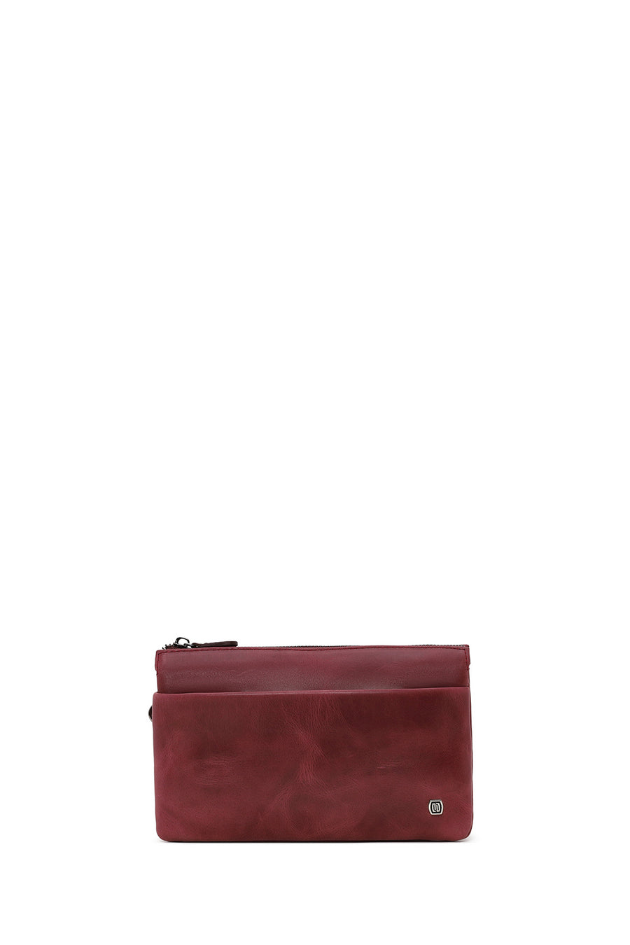 Male Burgundy Leather Handbag