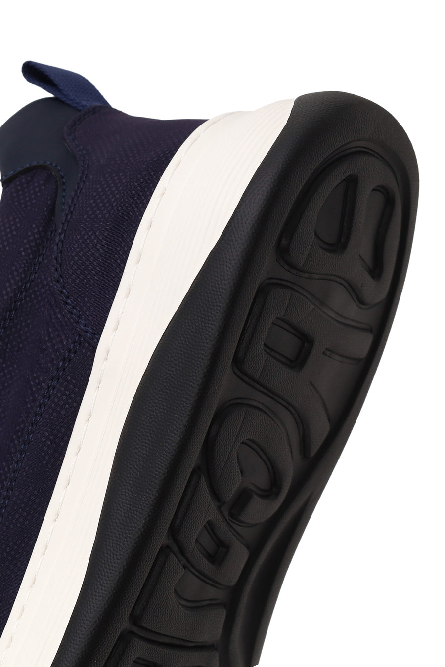 Male Navy Lace-up Fabric Sneaker