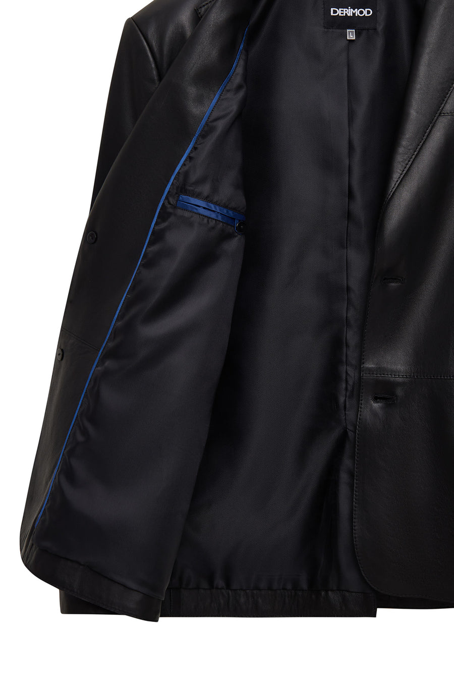 Rodrygo Men's Black Blazer Leather Jacket