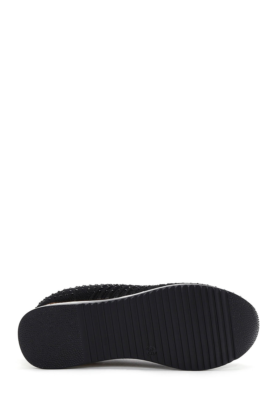 Derimod Zero Women's Black Thick Soled Stone Sneaker