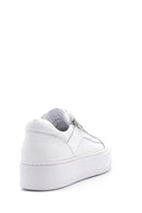 Men's Leather Zipper Detailed Sneaker | Derimod