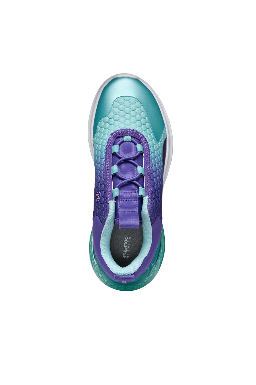 Geox Kız Çocuk Mor Activart İlluminus Işıklı Bağcıklı Sneaker