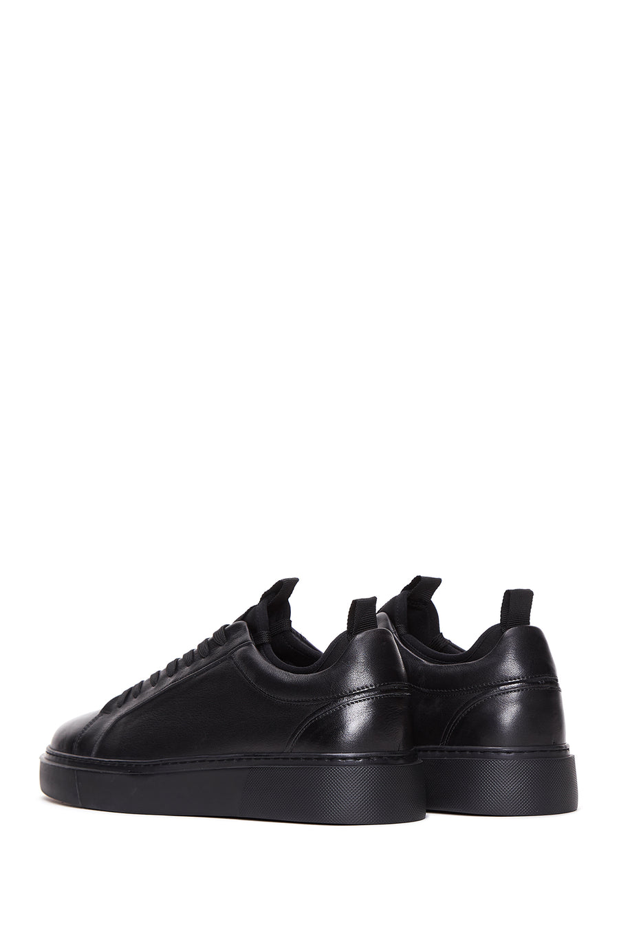 Men's Black Leather Sneaker