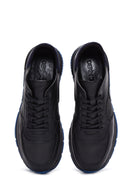 Men's Black Leather Sneaker | Derimod