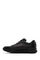 Men's Black Leather Casual Sneaker | Derimod