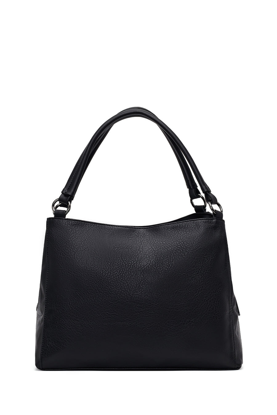 Woman Black Long-Strap Shoulder Bag