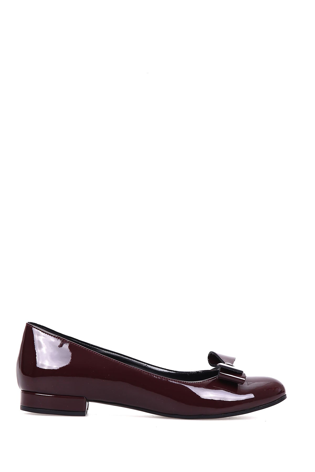 Women's Bow Patent Leather Ballerinas 18WFE133016 | Derimod