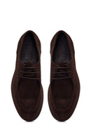 Derimod Black Male Brown Lace-up Suede Casual Shoes | Derimod
