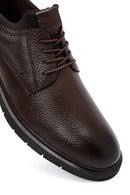 Male Brown Lace-up Leather Casual Shoes | Derimod