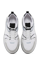 Women's White Suede Detailed Sneaker | Derimod