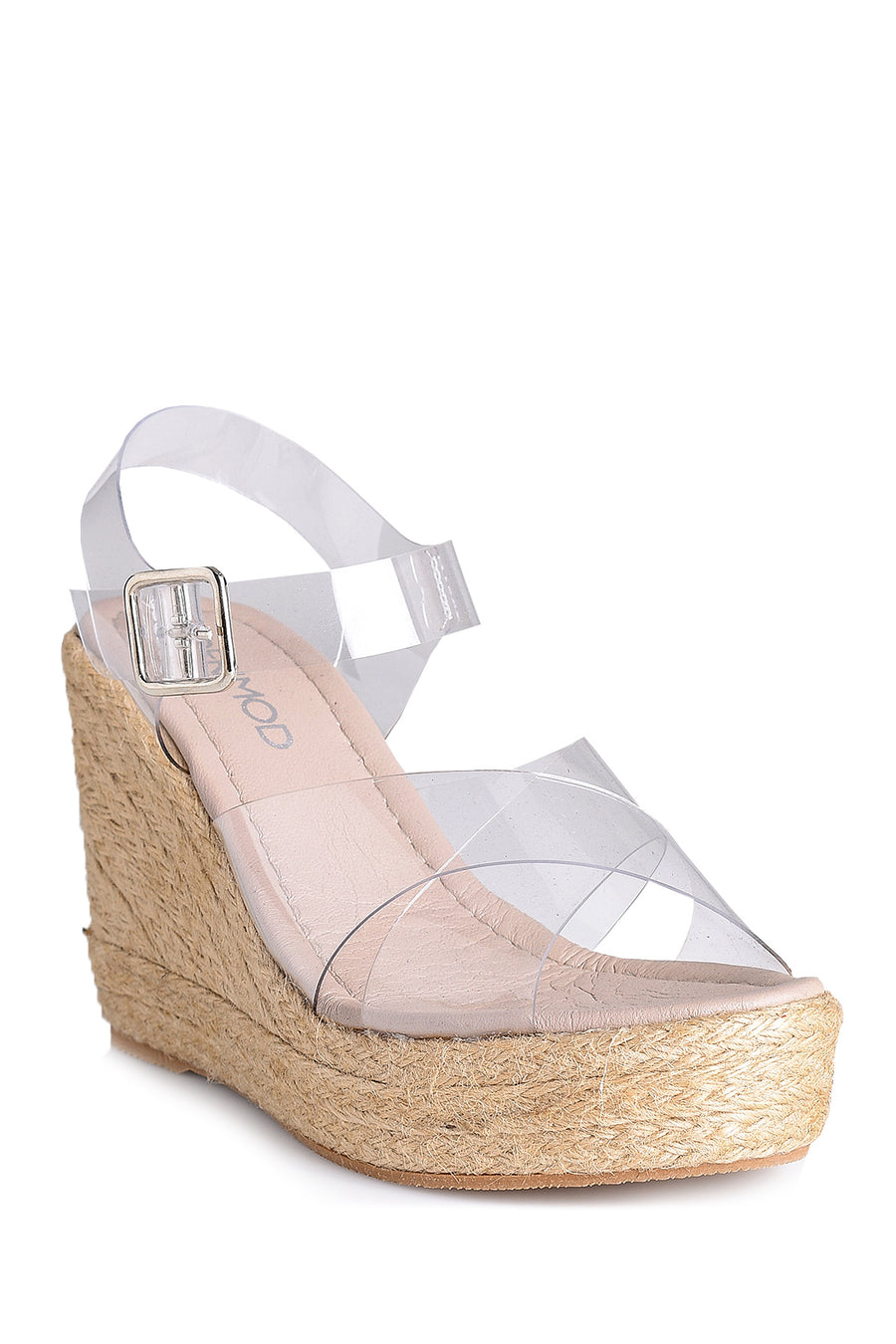 Women's Transparent Wedge Heeled Sandals