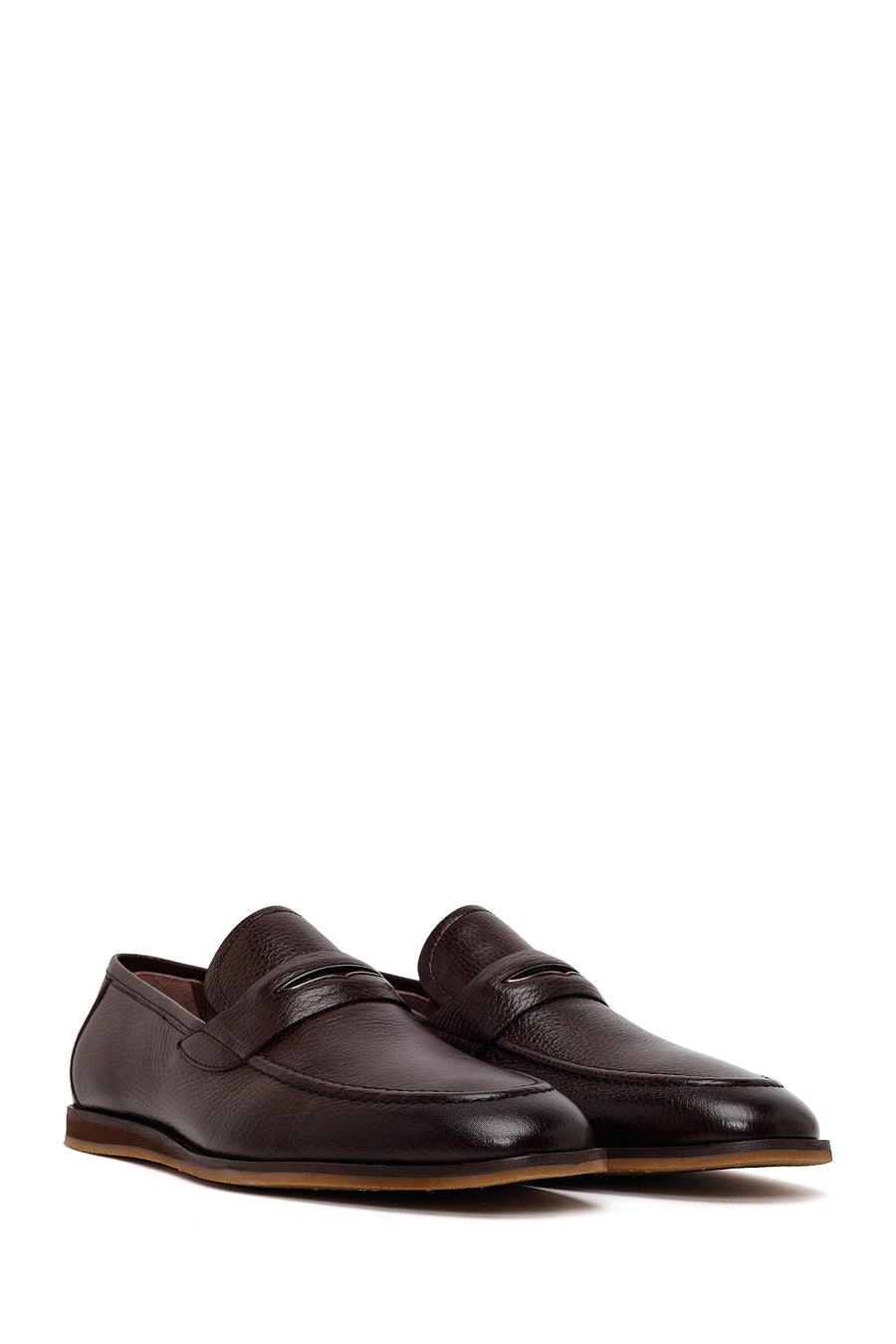 Male Brown Leather Classic Loafer