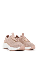 Women's Beige Stone Thick Soled Sneaker | Derimod