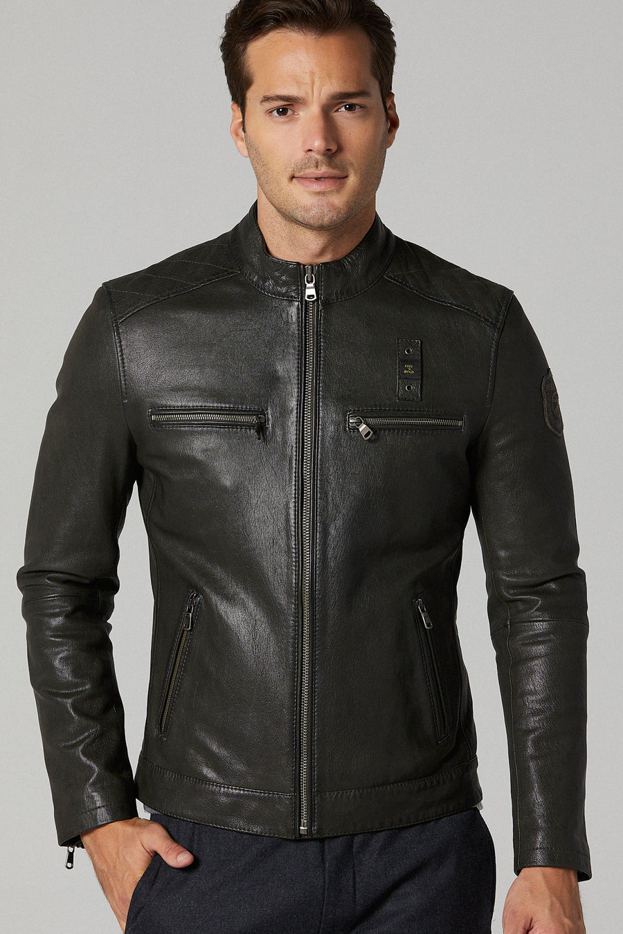 Irving Men's Leather Jacket 19WGD6357NL | Derimod