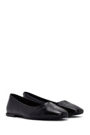 Women's Black Patent Leather Ballerinas | Derimod