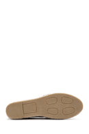 Women's Beige Suede Leather Espadrille | Derimod