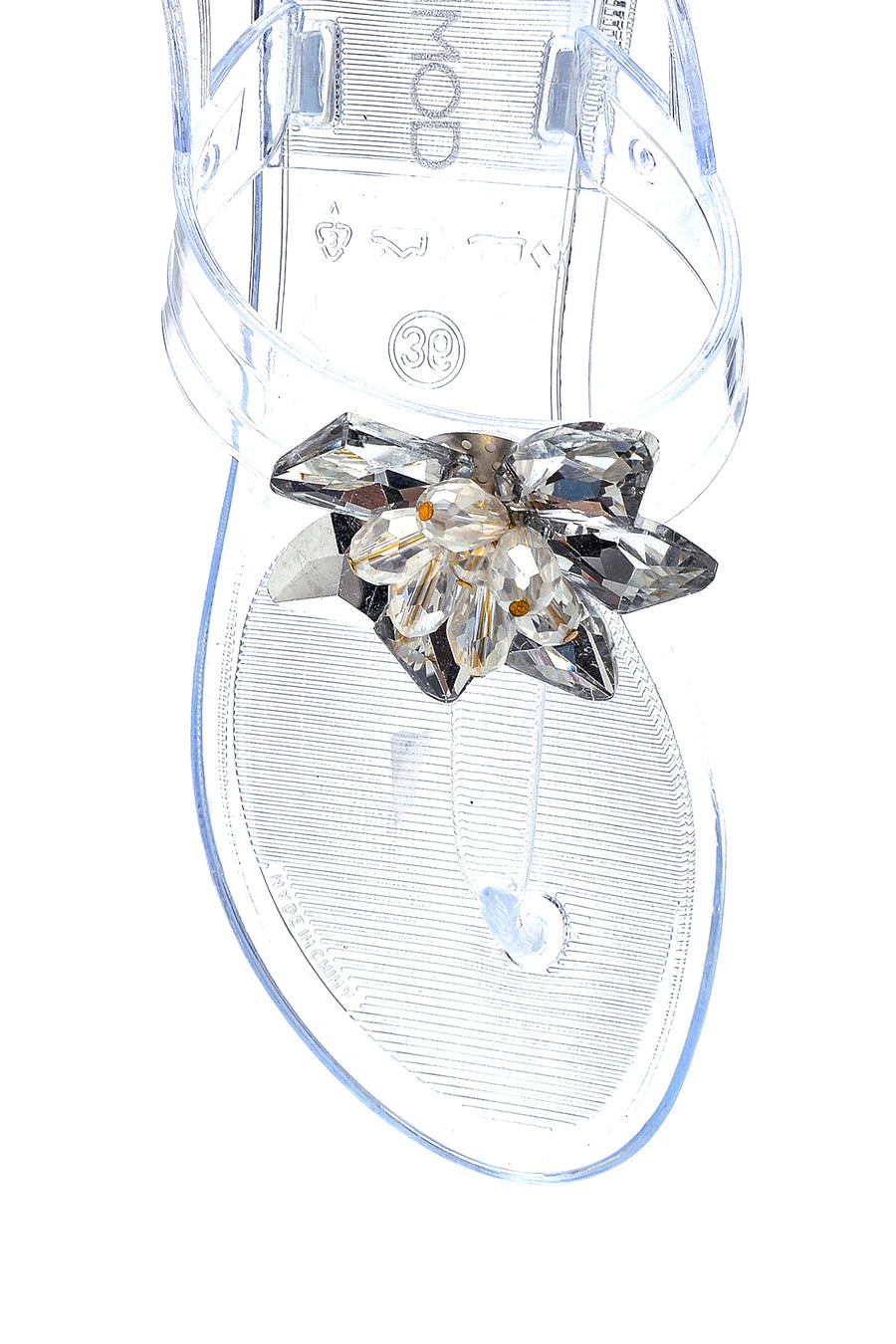 Women's Casual Flip-Flip Sandals with Stone Accessories
