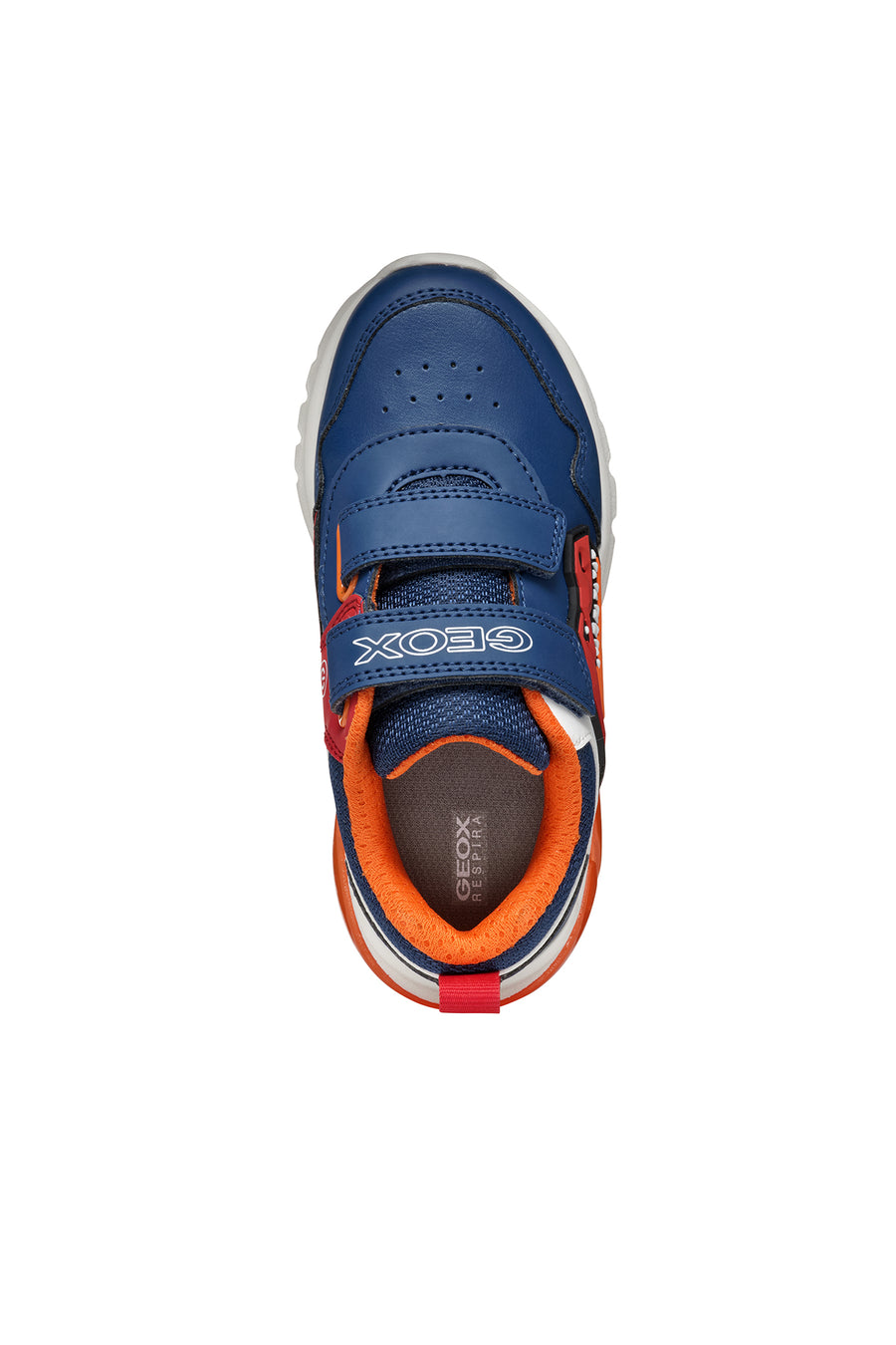 Geox Boy Navy Blue Ciberdron Banded Patterned Light Detailed Sneaker