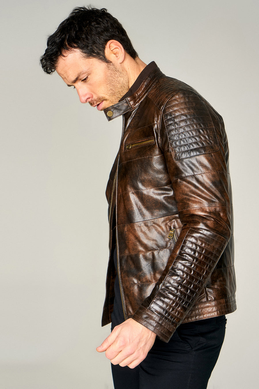 Wilkins Men's Leather Jacket