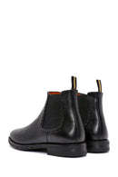 Men's Black Leather Chelsea Boots | Derimod