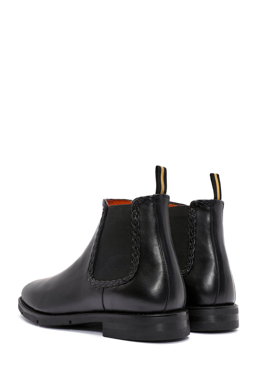 Men's Black Leather Chelsea Boots