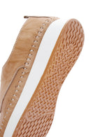 Women's Beige Leather Comfort Shoes | Derimod