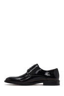 Men's Black Lace-Up Patent Leather Leather Classic Shoes | Derimod