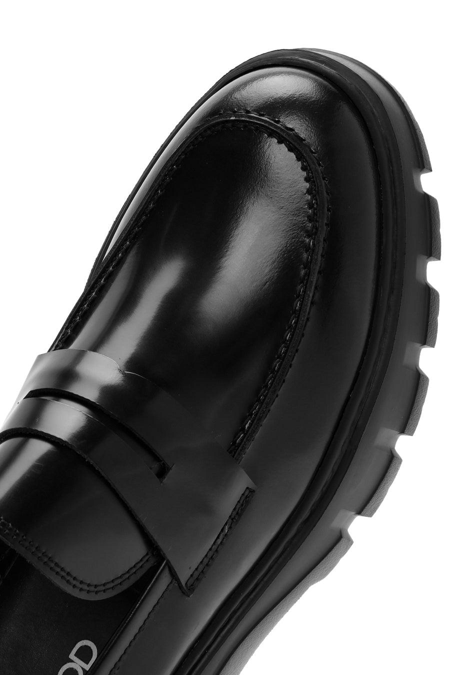 Men's Black Leather Casual Loafer
