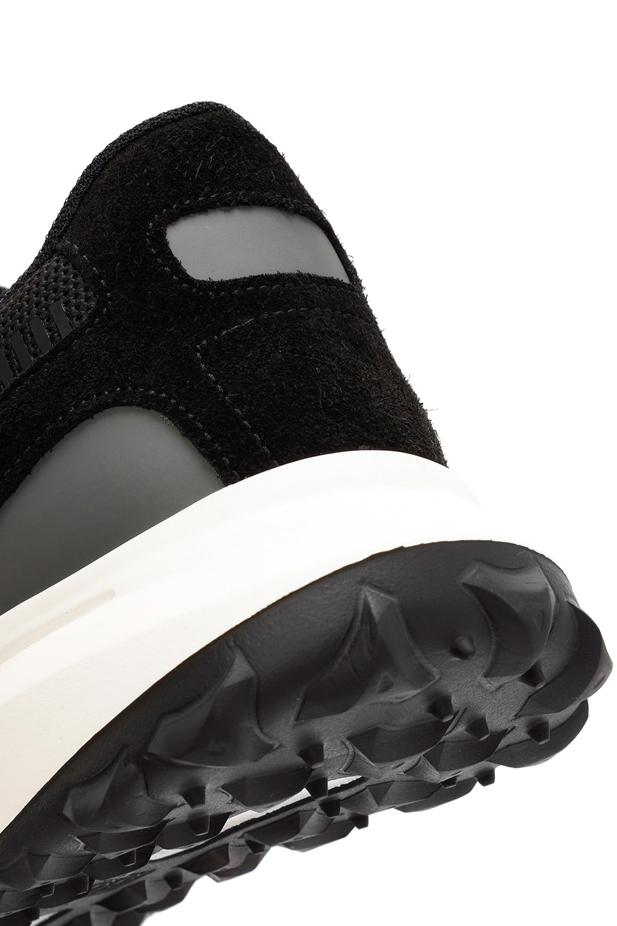 Derimod Zero Men's Black Lace-Up Thick Soled Fabric Sneaker