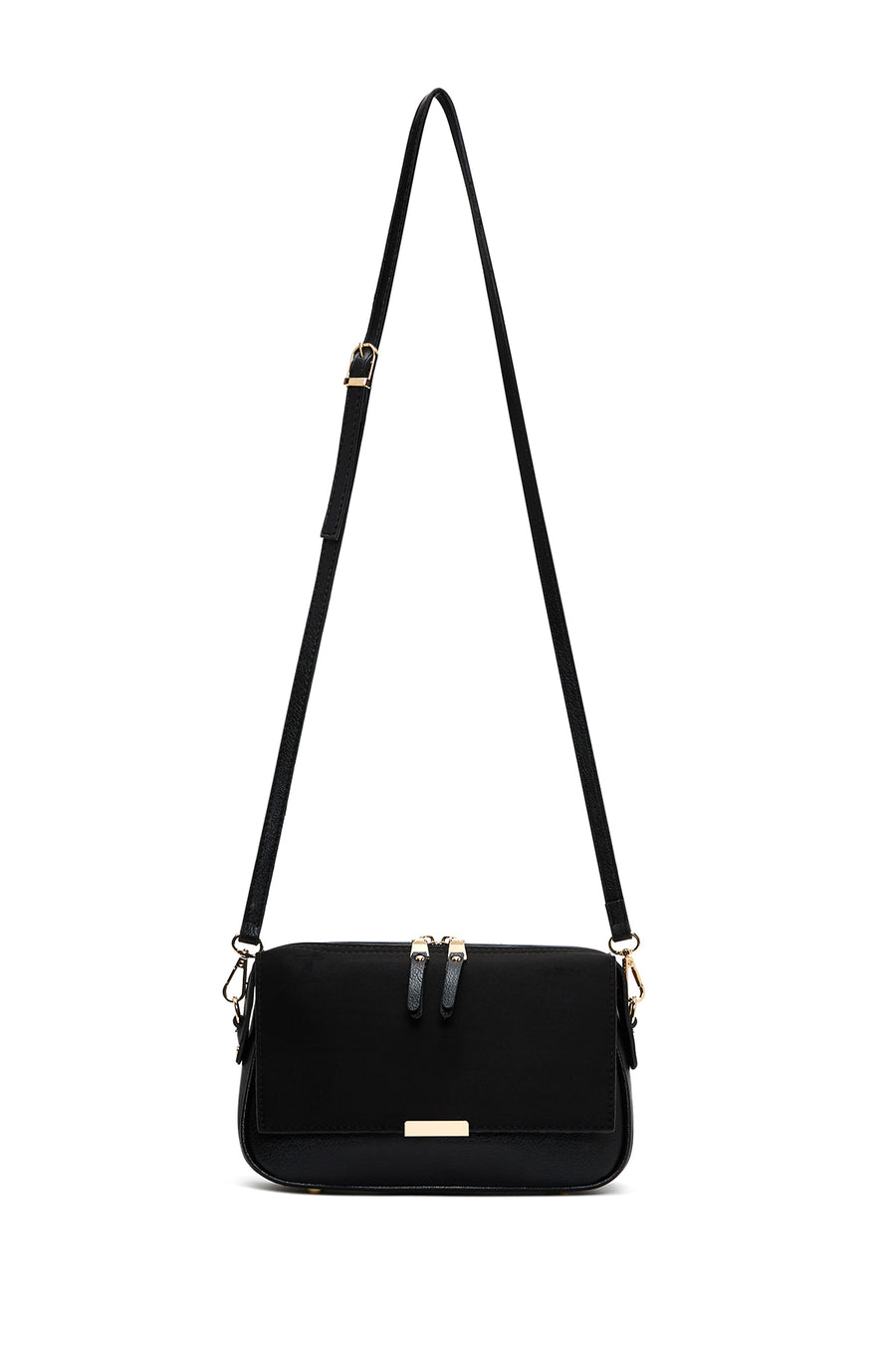 Women's Black Long Strap Shoulder Bag
