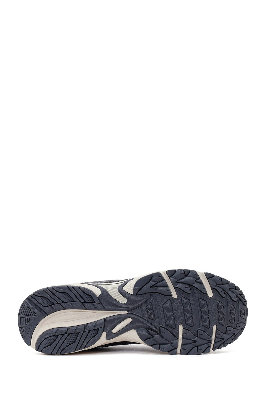 Male Gray Lace-Up Thick-Soled Leather Sneaker