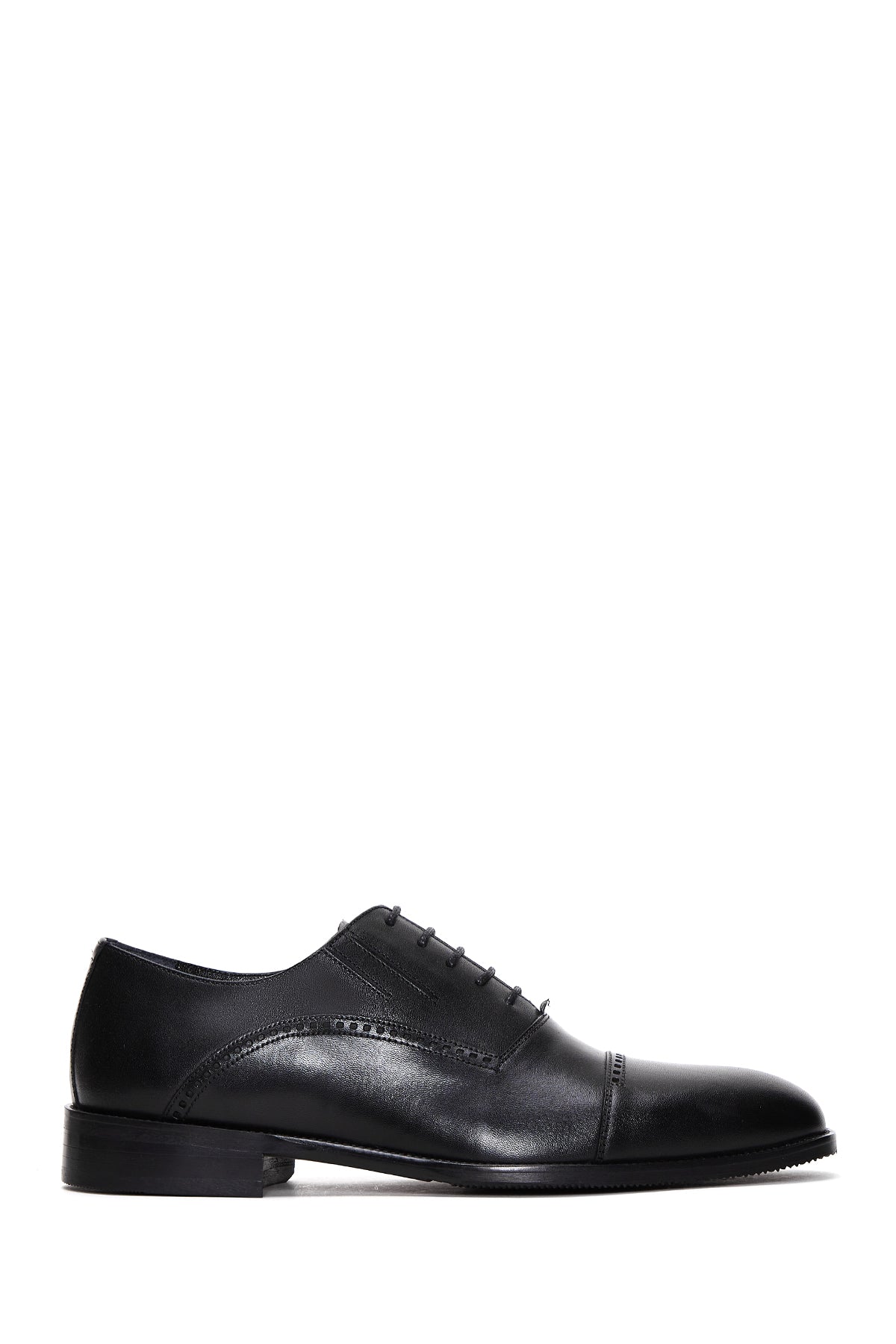 Men's Black Leather Oxford Classic Shoes 23WFD684818 | Derimod